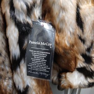 NWT Pamela McCoy Full Length Faux Fur 3x